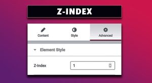 آموزش استفاده از Z ایندکس در المنتور