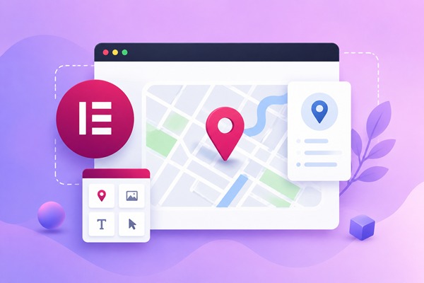 ثبت نقشه گوگل در المنتور؛ آموزش نمایش Google Map در سایت